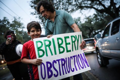 Protestors gather on St. Charles after Trump acquittal