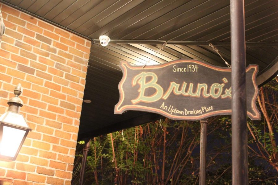 The outside of Brunos, a popular Uptown college bar. On Thursday, March 12, a Loyola student was hit outside the bar during the bars popular Wine Wednesday. The driver eventually fled. Gabriella Killett/The Maroon.