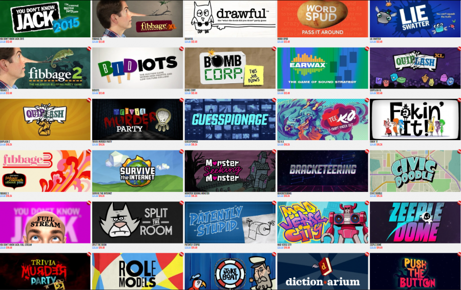 This photo is a screenshot of Jackbox Games, one of the ways you can hang out with your friends virtually.