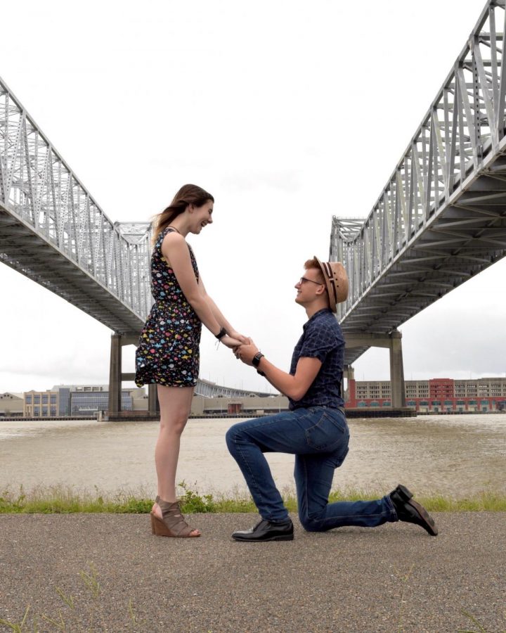 Cristo+Dulom+proposes+to+his+fiancee+Tatum.+The+couple+got+engaged+during+COVID-19.