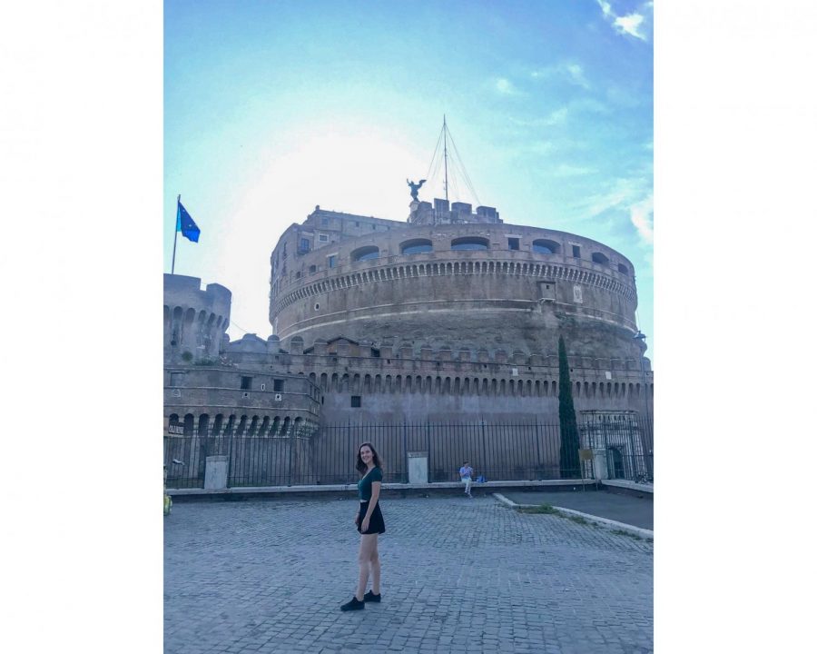 Sophomore Saskia Walker from Rome, Italy stands in her hometown. Walker is one of many international students at Loyola in a tough spot due to COVID-19. Courtesy of Saskia Walker