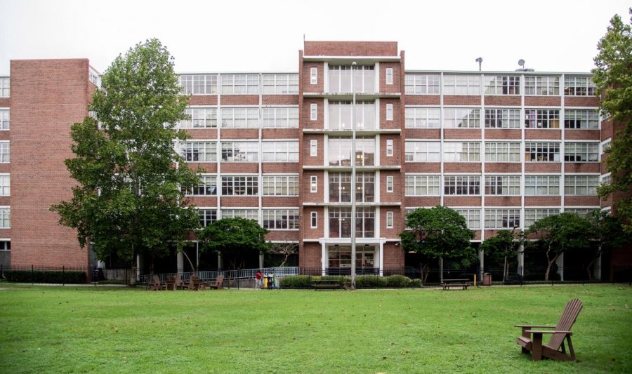 Biever Hall looks out over the quad on Sept. 23. Rules in residence halls have had to adjust for safety and health reasons amid the COVID-19 pandemic. Photo credit: Michael Bauer