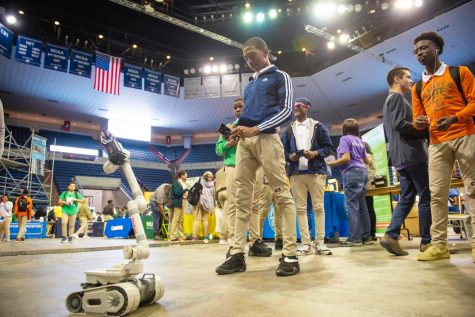 Students of YouthForceNola enjoy a fun and education day of participating in a robotics competition held before the COVID-19 pandemic. Courtesy of Sarah Bell / YouthForceNola.
