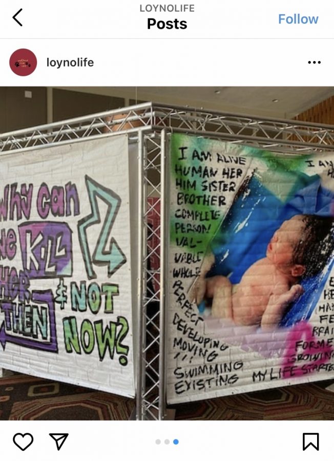 Students upset over anti-abortion display