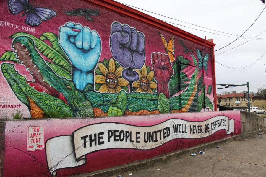 A mural is displayed in Central City in New Orleans. Central City is a low-income part of the city affected by the JustSouth Index of 2019. Gabriella Killett/The Maroon Photo credit: Gabriella Killett