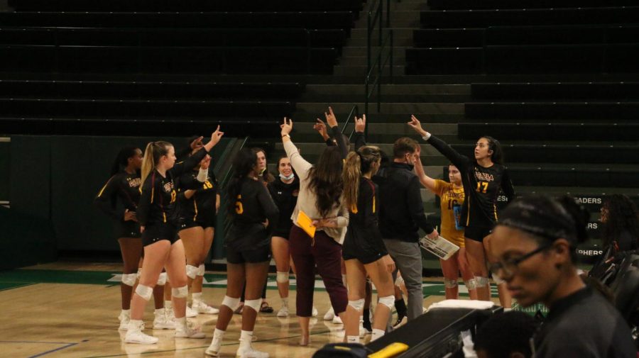 Ahead of the Southern States Athletic Conference Volleyball Championship, Loyola was named the conference's regular-season champions and received the top seed for the tournament. File photo.