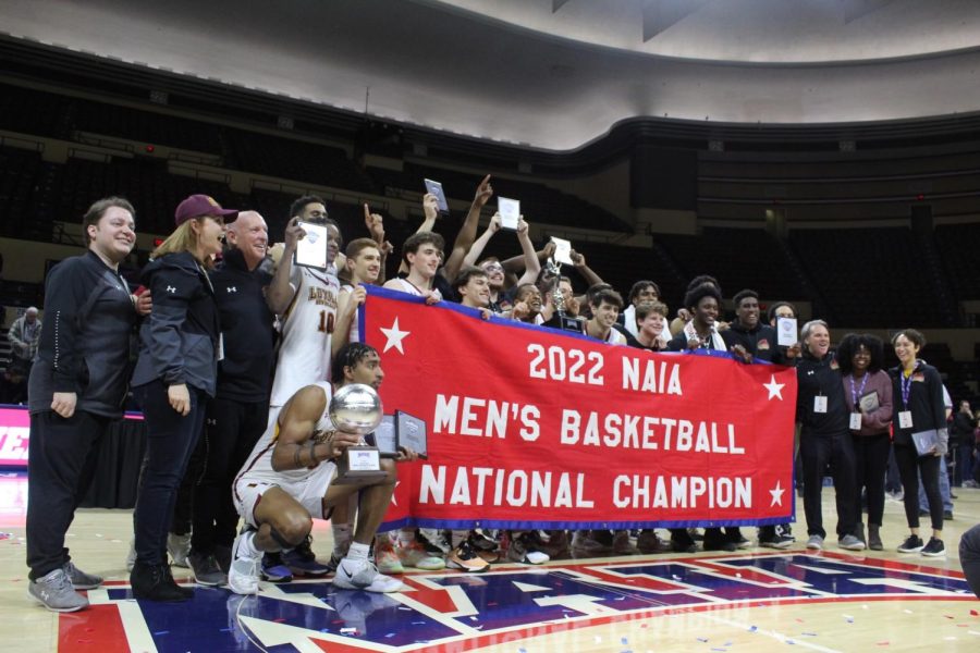 The Wolf Pack mens basketball team wins the second team national title in Loyolas history. The teams single prior win was 78 years ago in 1945. 