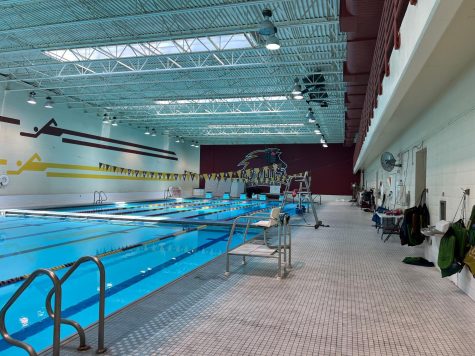 The pool in the Loyola University Sports Complex