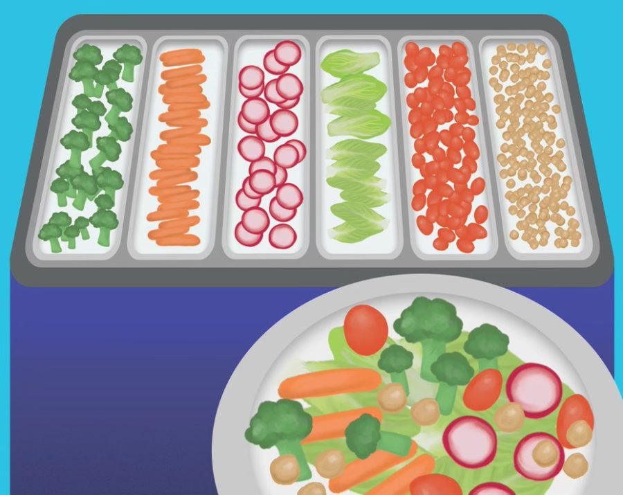Cartoon image of vegetables