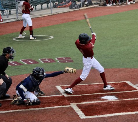 Junior outfielder Aaron Davis swings at a pitch against Stillman College at Segnette Field on March 18, 2023.