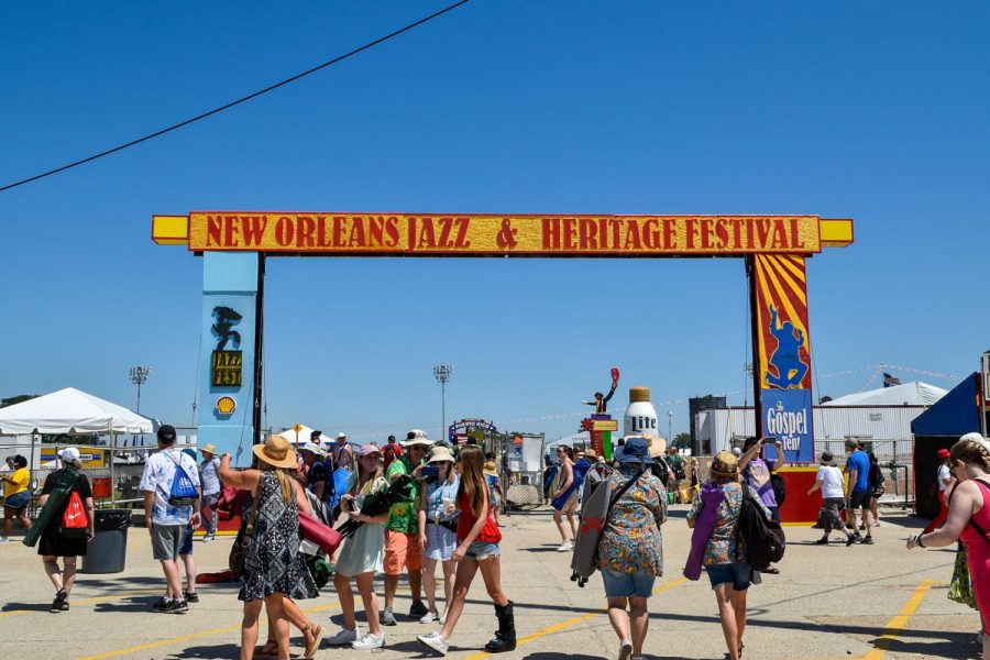 opening arch at jazz fest entrance