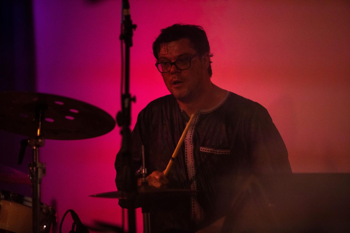 Drummer Corey Wilhelm is a dynamo on the drums as he lays down a rollicking jam at Broadside on Sept. 15, 2023. The band is on their Peace and Love tour, which is traveling through the U.S. and Europe.
