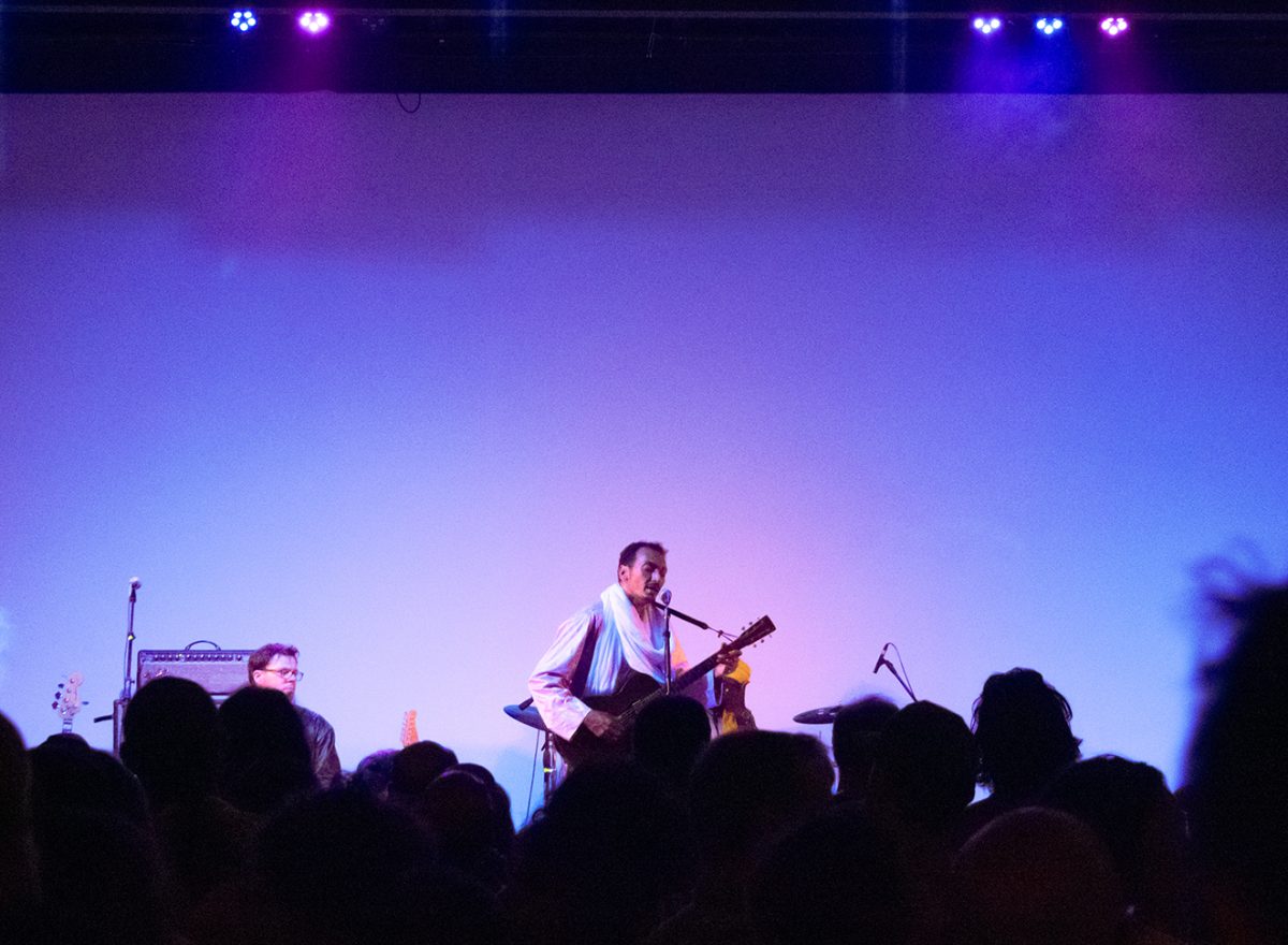 Bombino performs acoustic guitar for the crowd at The Broadside on Sept. 15, 2023. The band is on their Peace and Love tour, which is traveling through the U.S. and Europe.