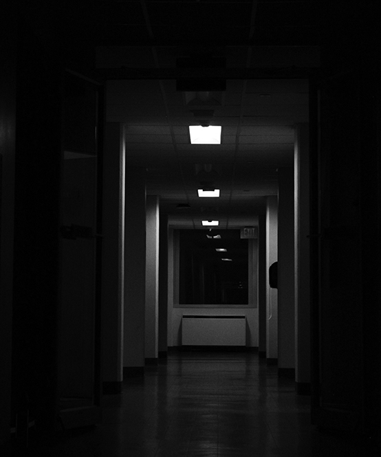 Picture of the 12th floor in Buddig Hall. In 1968, an exorcism was performed on the eighth floor of the building.
