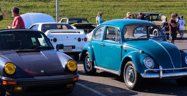 Local towns gather to show off their cars, old and new, or simply just to mingle over a cup of coffee on a Sat. morning. 