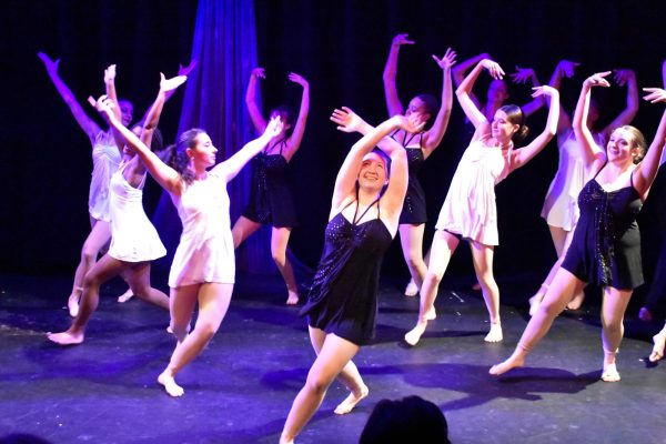 Members of dance ensemble perform at the showcase on Dec. 8, 2023.