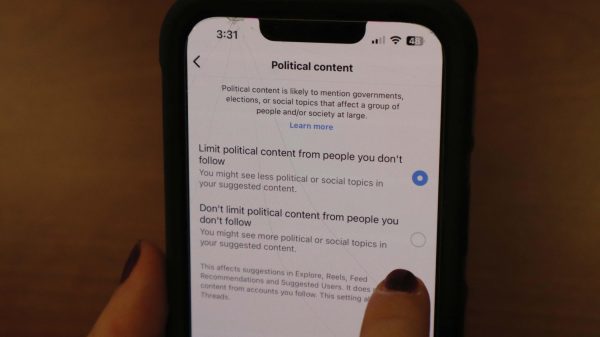 Navigation to Story: Meta limits recommendations for political content