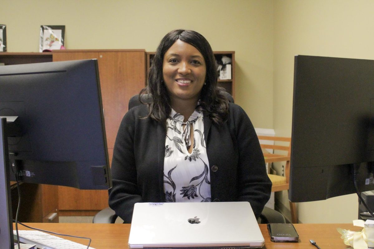 Dr. Shaniece Bickham sits in her o ce. Bickham was appointed as the Director of
the School of Communication and Design.