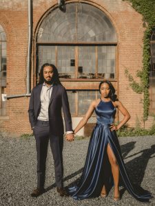 Kayla Antoine-Lynch and Christian Lynch on their wedding day, courtesy of the couple. 