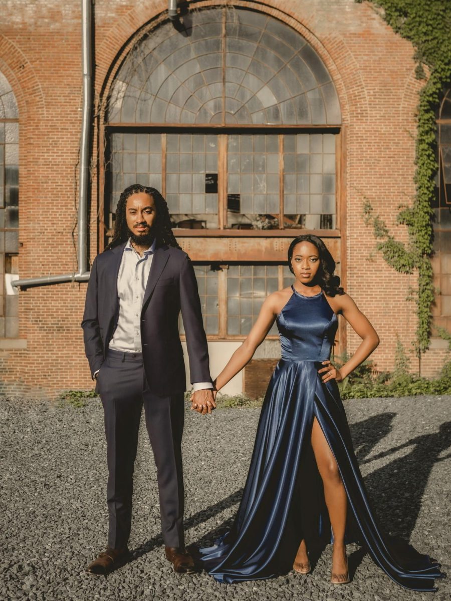 Kayla Antoine-Lynch and Christian Lynch on their wedding day, courtesy of the couple. 