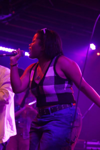 Haney performing at the uptown threauxdown at Tipitina's.