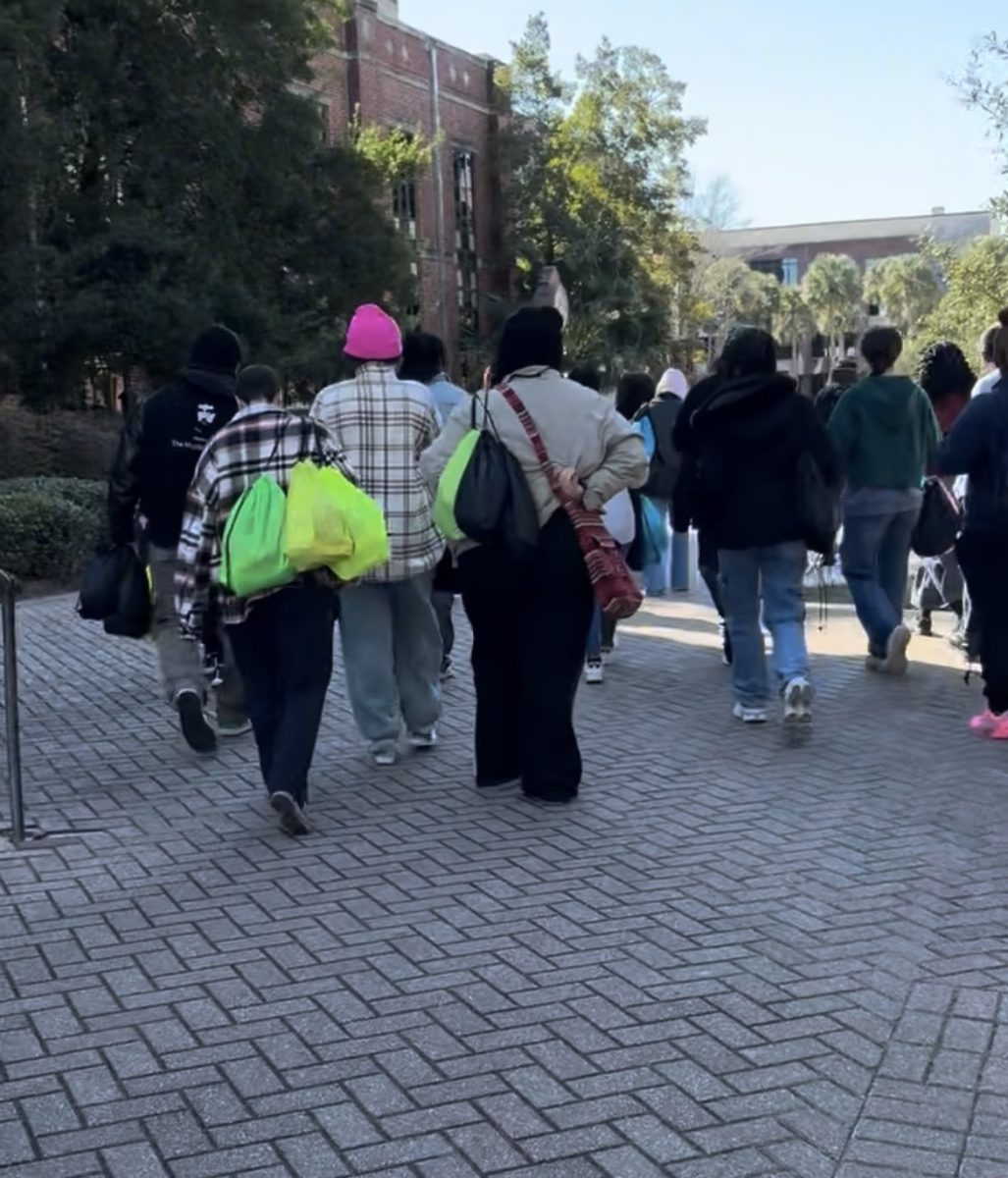 LUCAP members going to give out blessing bags on Martin Luther King Day. Courtesy of Lindy Brasher. 
