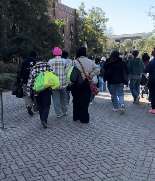 LUCAP members going to give out blessing bags on Martin Luther King Day. Courtesy of Lindy Brasher.