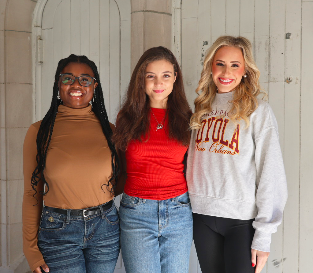From left to right: Turning point members Peyton Woods, Viviana Capasso, and Anistin Murray. Courtesy of Heather Kaska.