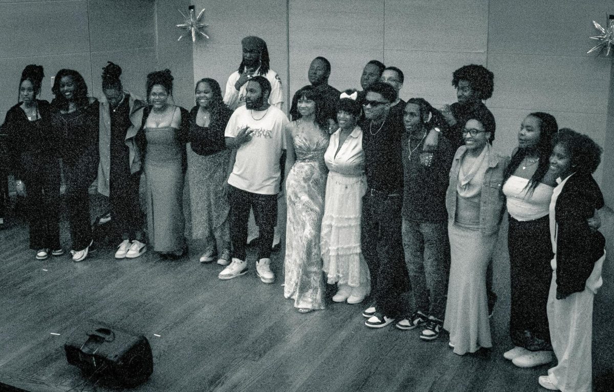 Performers from the Black History Month Showcase pose after the show.  Theater for the Culture hosted the Black History Month showcase to celebrate Black History Month 